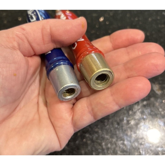 2 Two Small Budweiser Bud Light Beer Keg Tap Handles - Picture 7 of 12